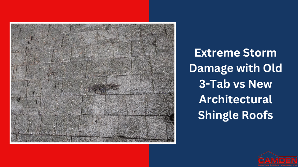 Extreme-Storm-Damage-with-Old-3-Tab-vs-New-Architectural-Shingle-Roofs